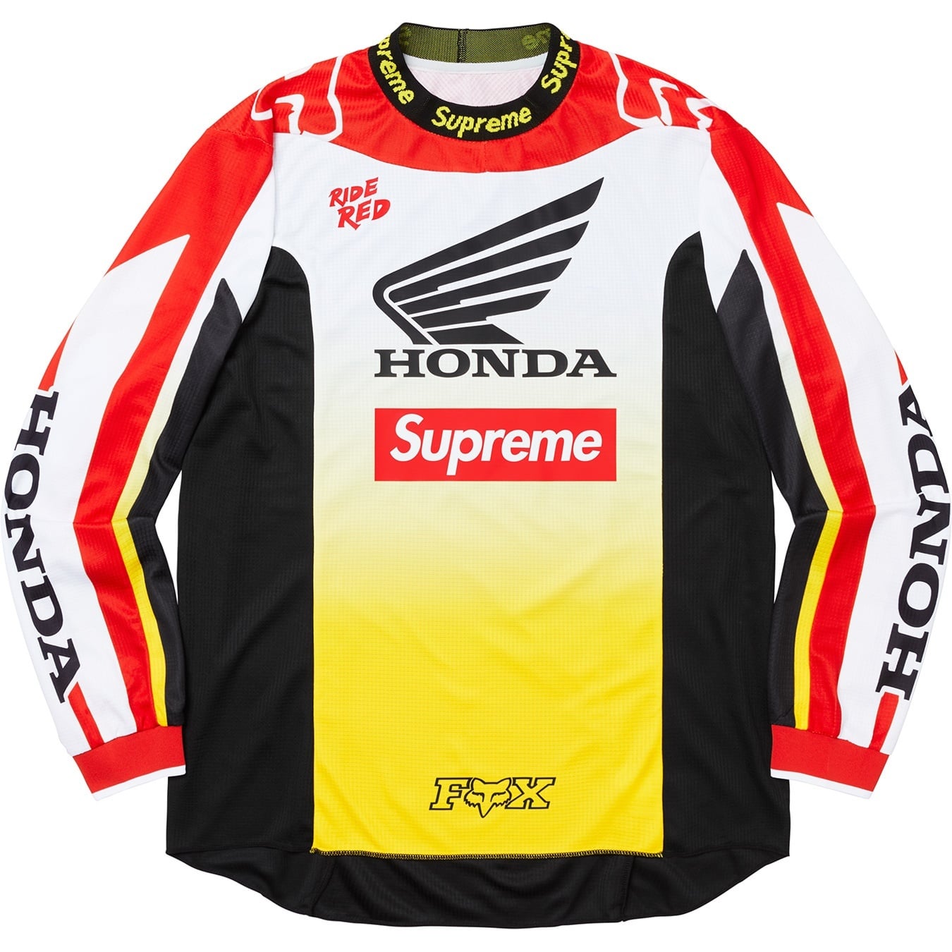 Supreme®/Honda®/Fox® Racing Moto Jersey Top view 8